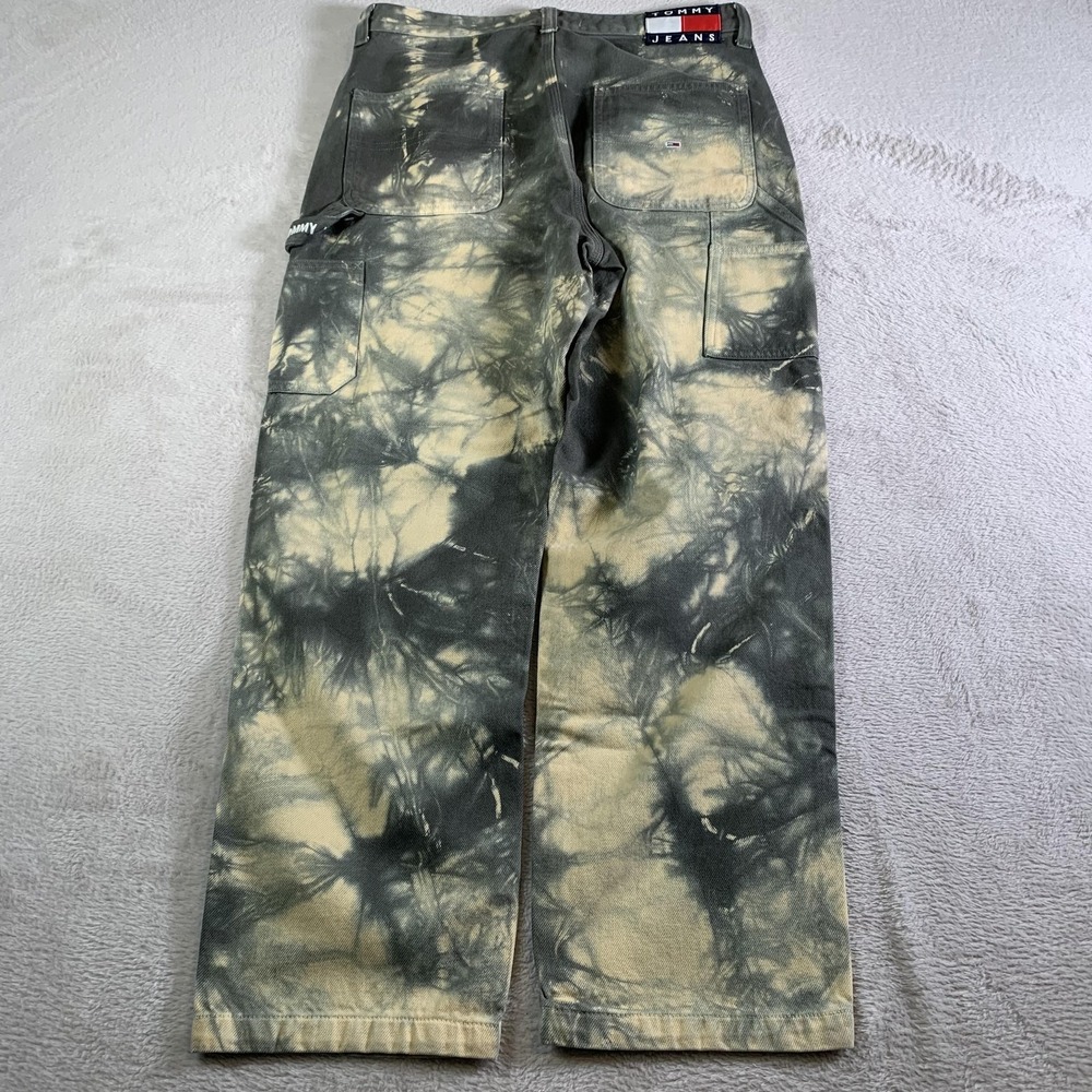 Y2K Tommy Jeans Skater Carpenter Jeans Mens 32x28 (Tag‎ 30x32) Camo Straight